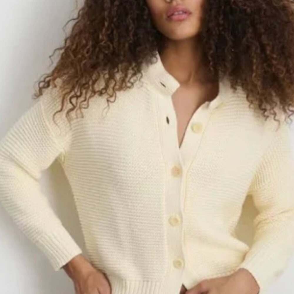 Alex Mill Nico Cardigan Ivory XS
